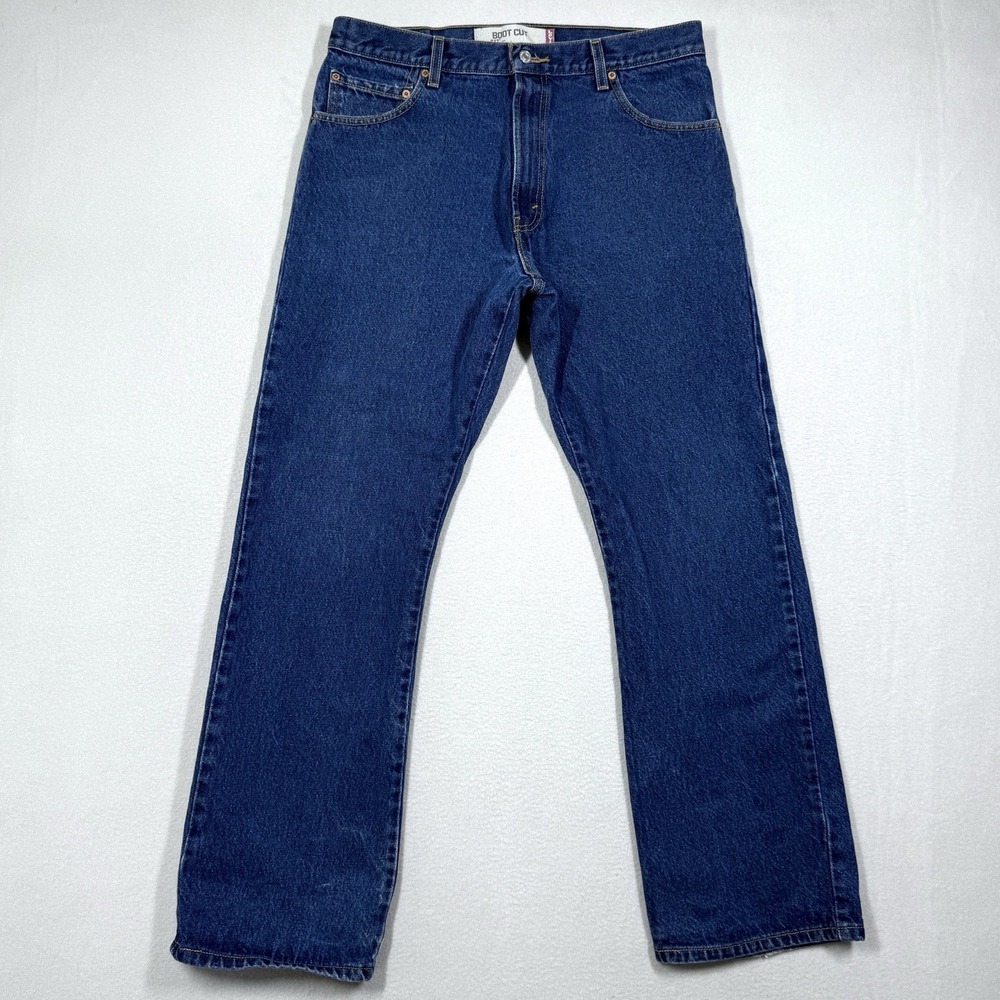 Vintage Levis 517 Jeans Mens 36x32 Bootcut Boot Cut Dark Wash Western Y2K Cowboy